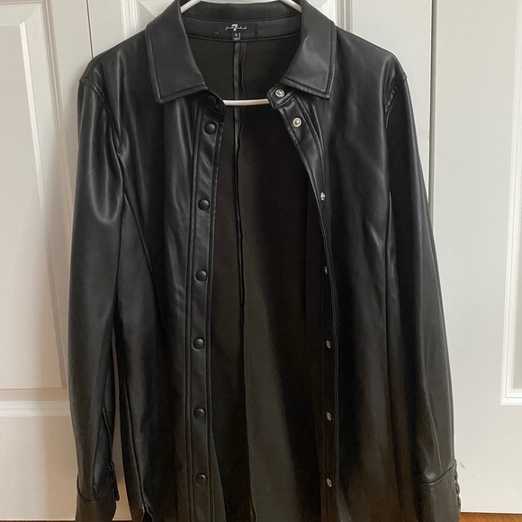 Leather Jacket - 7 for all Mankind - Picture 1 of 3